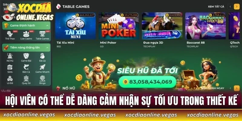 Hội viên có thể dễ dàng cảm nhận sự tối ưu trong thiết kế